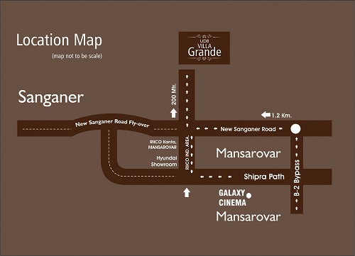 Villa location map